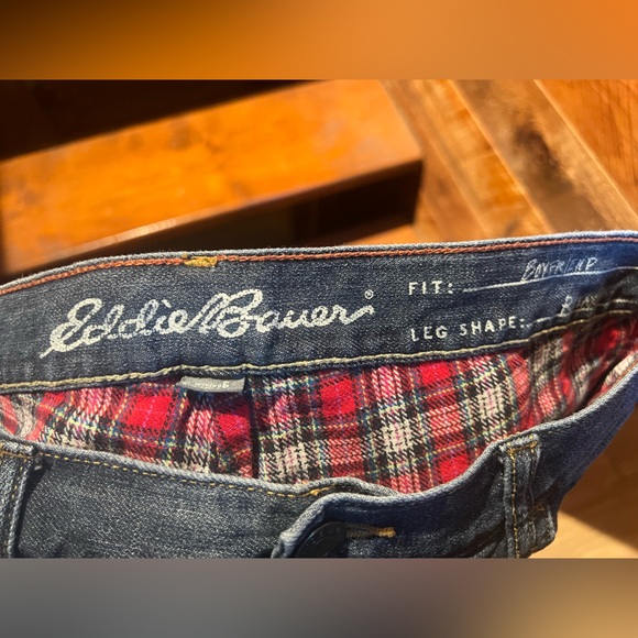 Eddie Bauer flannel lined jeans size 6 - Picture 4 of 4